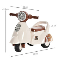HOMCOM Baby Ride-On Car Pusher EZ Play Stroller Storage Lights Horn Music 3 Wheels