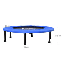 HOMCOM 36" Trampoline Indoor Outdoor Rebounder Mini Jumper Sports Game Home