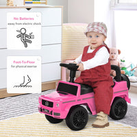Mercedes Benz G350 Kids Ride on Sliding Car with Under Seat Storage No Power PINK