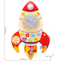 Soka Wooden Toy Deco for Children Toddler ROCKET