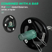 SPORTNOW Olympic Weight Plates Tri-Grip Barbell Weights Set with 2'' Holes 2 x 5kg