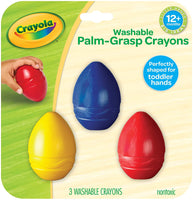 Crayola My First Washable Palm Grip Crayons 3 count Colouring for Toddlers