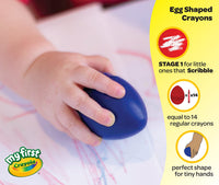 Crayola My First Washable Palm Grip Crayons 3 count Colouring for Toddlers