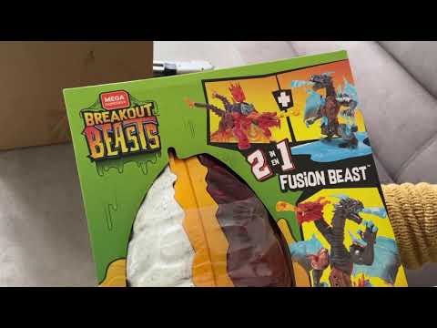 Mega Construx Breakout Beasts 2-in-1 Fusion Beast Duelling Dragons