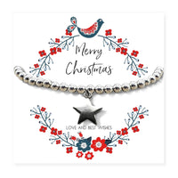
              Christmas Star Beaded Bracelet & Gift Card
            