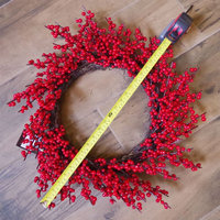 
              60cm (24") Extra Large Luxury Christmas Red Berry Wreath
            