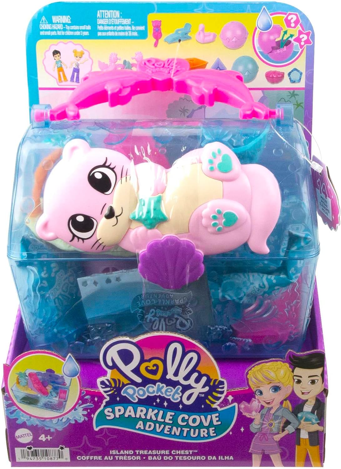 Polly Pocket Sparkle Cove Adventure Playset HPV40 with Dolls and