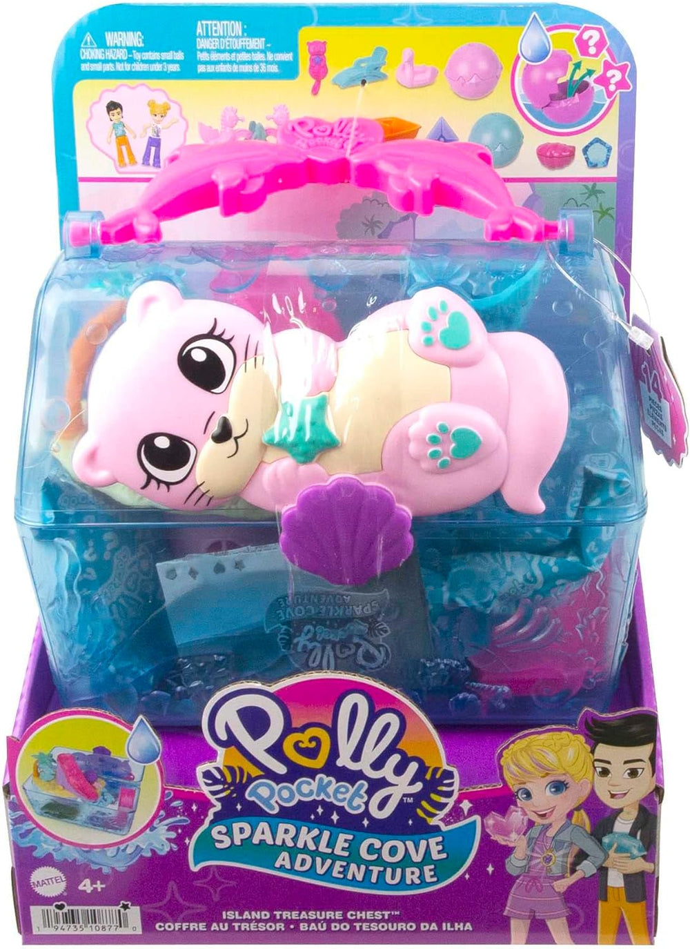 Polly Pocket Sparkle Cove Adventure Playset HPV40 with Dolls and Carry Case
