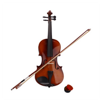 New 4/4 Acoustic Violin Case Bow Rosin Natural