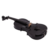 
              New 4/4 Acoustic Violin Case Bow Rosin Black
            
