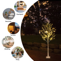 4FT Snowflake Christmas Tree with 48 LED Lamp