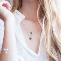 Merry Christmas Gift Hamper | Silver Heart Necklace & Jewellery Box Gift