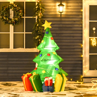
              5ft Inflatable Christmas Tree Xmas Air Blown  LED Lawn Yard Outdoor Ornaments
            