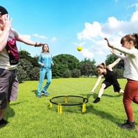 
              SPORTNOW Spike Ball Set, Mini Beach Games Set with Net, 3 Balls and Pump
            