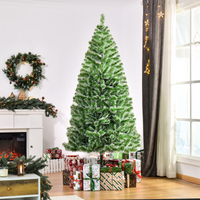 
              7ft Indoor Christmas Tree Artificial Deco Xmas Gift Metal Stand 968 Tips
            