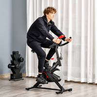 
              HOMCOM Indoor Exercise Bike with Adjustable Height, Resistance
            