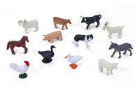 
              Farm Figure Mini Worlds Playset 12pc Farm Animal Set
            