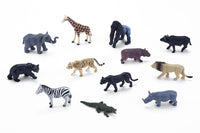 
              Mini African Wildlife Playset 12pc Animal Figures
            