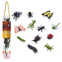 
              Insects and Spiders Mini Worlds Playset 12pc Bug Figures
            