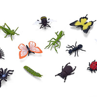 Insects and Spiders Mini Worlds Playset 12pc Bug Figures