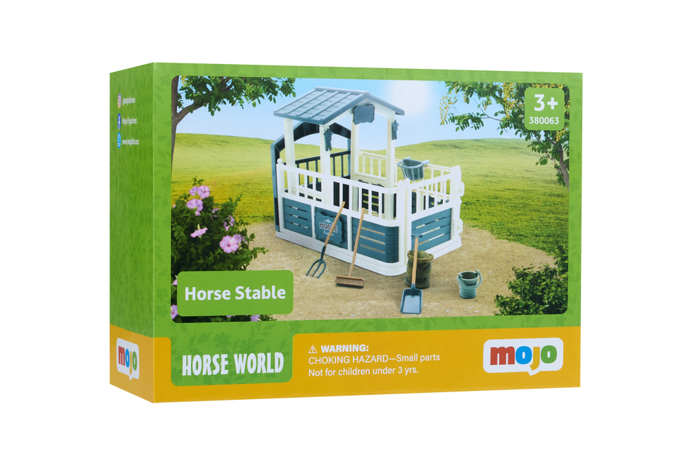 Horse Stable Playset Equestrian Toy Set