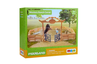 
              Western Ranch Corral Playset with Horse & Cowboy Farm Playset
            