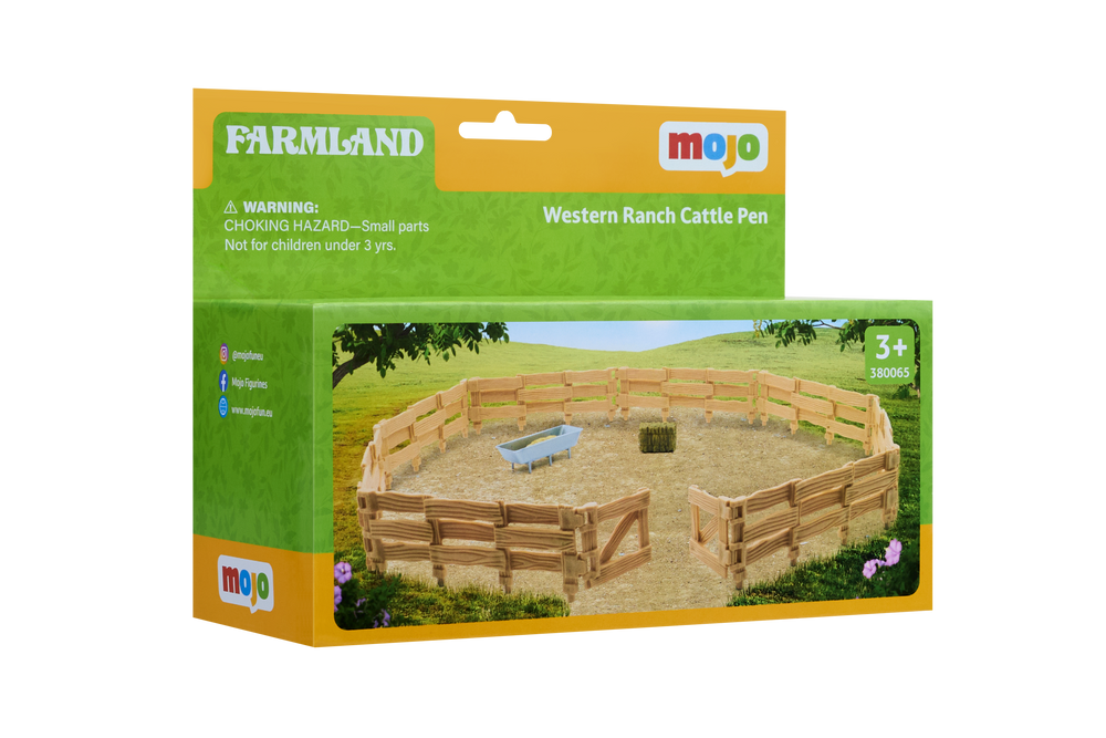 Western Ranch Cattle Pen Playset Farmyard Set