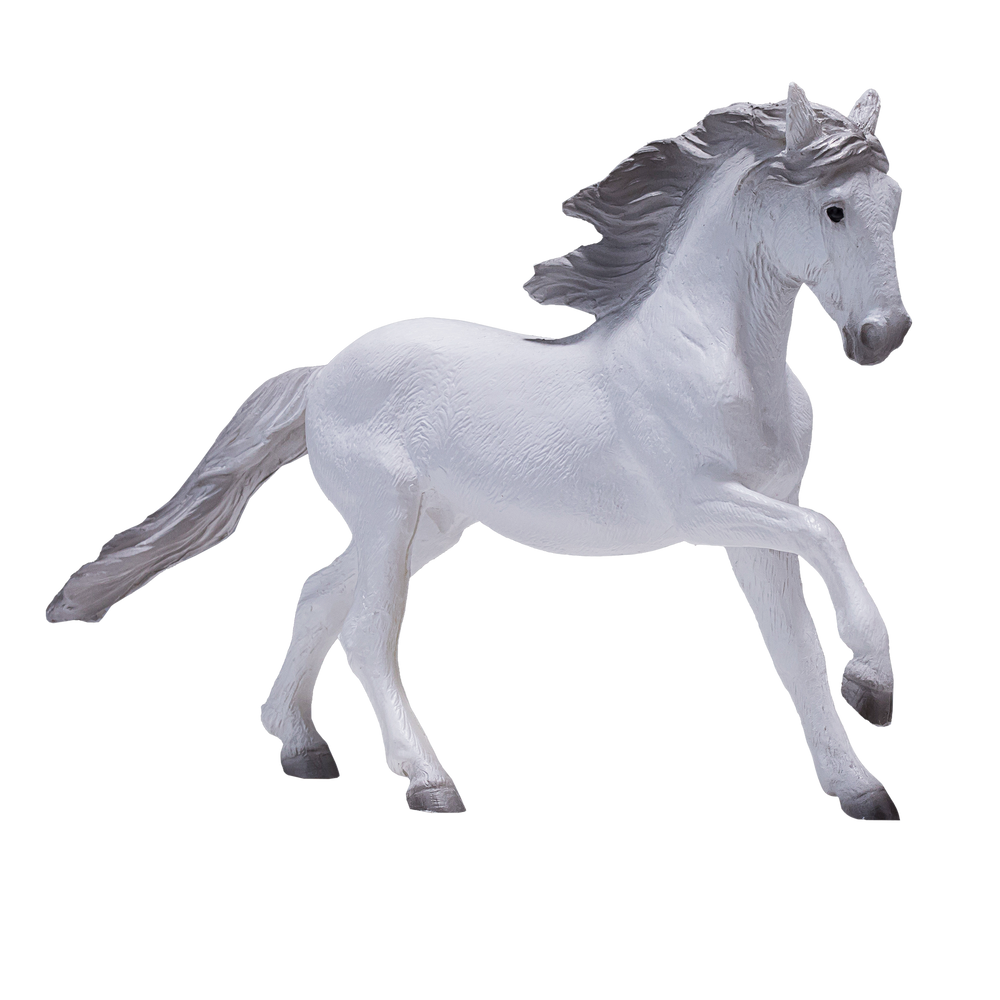 Lusitano Grey Horse Toy Realistic Equestrian Model