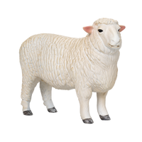 
              Romney Sheep Ram Toy Realistic Farm Animal Figurine
            