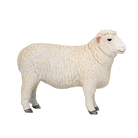 
              Romney Sheep Ram Toy Realistic Farm Animal Figurine
            