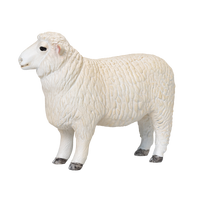 
              Romney Sheep Ram Toy Realistic Farm Animal Figurine
            