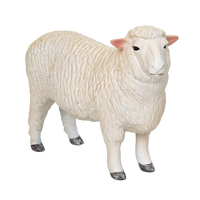 
              Romney Sheep Ram Toy Realistic Farm Animal Figurine
            