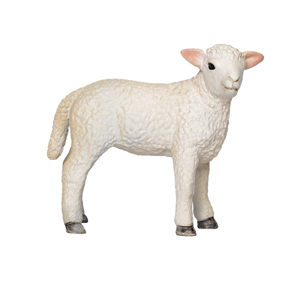 Romney Sheep Lamb Standing Farm Animal Figurine