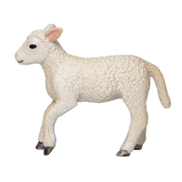 Romney Sheep Lamb Running Realistic Farm Animal Figurine