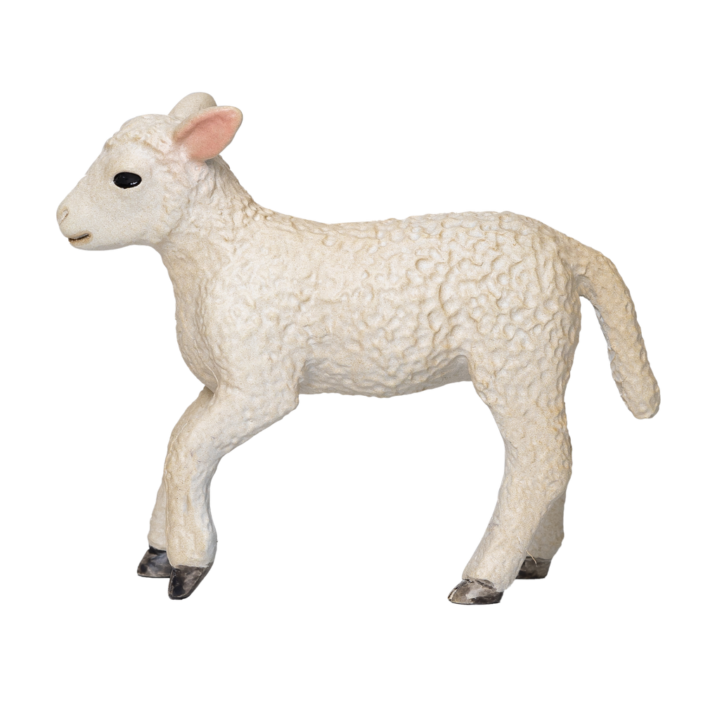 Romney Sheep Lamb Running Realistic Farm Animal Figurine