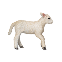 
              Romney Sheep Lamb Running Realistic Farm Animal Figurine
            