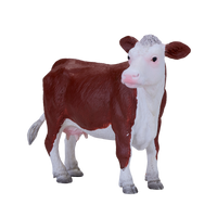 
              Hereford Cow Toy Realistic Farm Animal Figurine
            