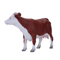 
              Hereford Cow Toy Realistic Farm Animal Figurine
            