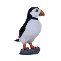 Atlantic Puffin Bird Figurine Realistic Wildlife Model