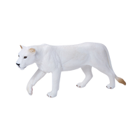 
              White Lioness Toy Realistic Big Cat Model
            