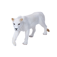 
              White Lioness Toy Realistic Big Cat Model
            