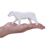 
              White Lioness Toy Realistic Big Cat Model
            