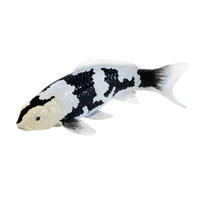 
              Koi Carp Shiro Utsuri Toy Realistic Fish Figurine
            