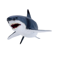 
              Great White Shark Toy Realistic Ocean Predator Model
            