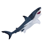 
              Great White Shark Toy Realistic Ocean Predator Model
            