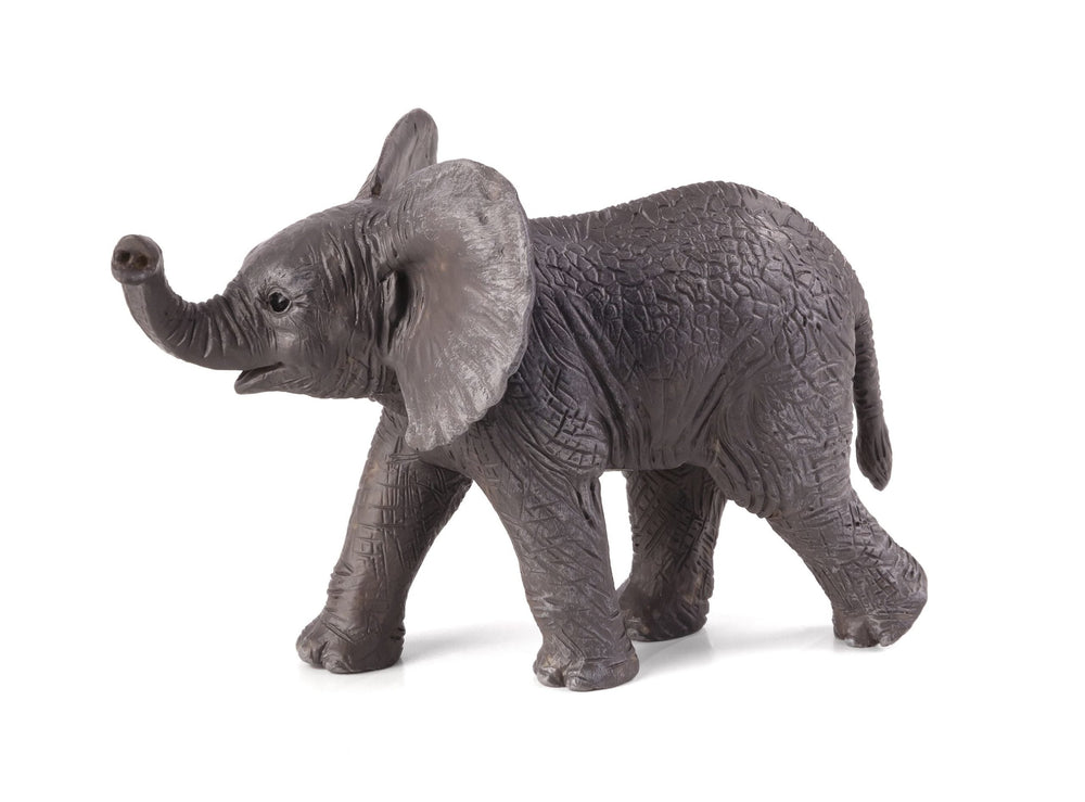 African Elephant Calf Toy Realistic Wildlife Figurine