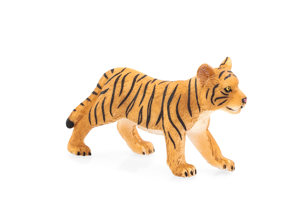 Tiger Cub Standing Toy Realistic Big Cat Figure