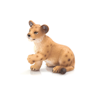 
              Lion Cub Playing Toy Realistic Big Cat Figure
            