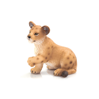 Lion Cub Playing Toy Realistic Big Cat Figure