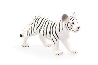 
              White Tiger Cub Standing Toy Realistic Big Cat Figurine
            